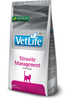 Корм Farmina Vet Life Struvite Management для кошек при рецидивах струвитного уролитиаза и идиопатического цистита