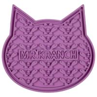 Лизательный коврик Mr.Kranch для медленного поедания силиконовый 12*12 см розовый на присосках
