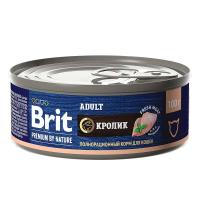 Консервированный корм Brit Premium By Nature с мясом кролика для кошек 100 г