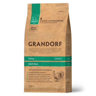 Сухой корм Grandorf Adult Maxi для взрослых собак крупных пород, из индейки 10 кг