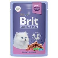Влажный корм Brit Premium для котят кролик в желе 85 г