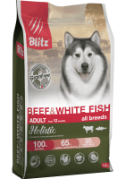 Blitz Holistic Beef White Fish корм для собак с говядиной и белой рыбой