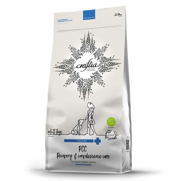 Ветеринарная диета CRAFTIA GALENA DOG RECOVERY & CONVALESCENCE CARE Рекавери энд Конвалесенс для собак поддержка в период восстановления и реабилитации 2 кг