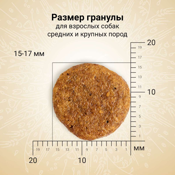 Сухой корм CRAFTIA NATURA для взрослых собак средних и крупных пород из ягненка с перепелкой 640 гр