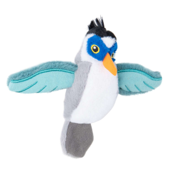 Игрушка Mr.Kranch для кошек Птичка плюшевая с кошачьей мятой 75 см серая
