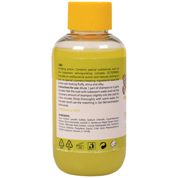 Шампунь Iv San Bernard Fruit of the Groomer Ginger&Elderbery для любого типа шерсти против раздражений и перхоти 100 мл