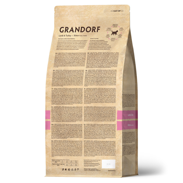 Сухой корм Grandorf Kitten для котят в возрасте от 3 недель, беременных и кормящих кошек 8 кг